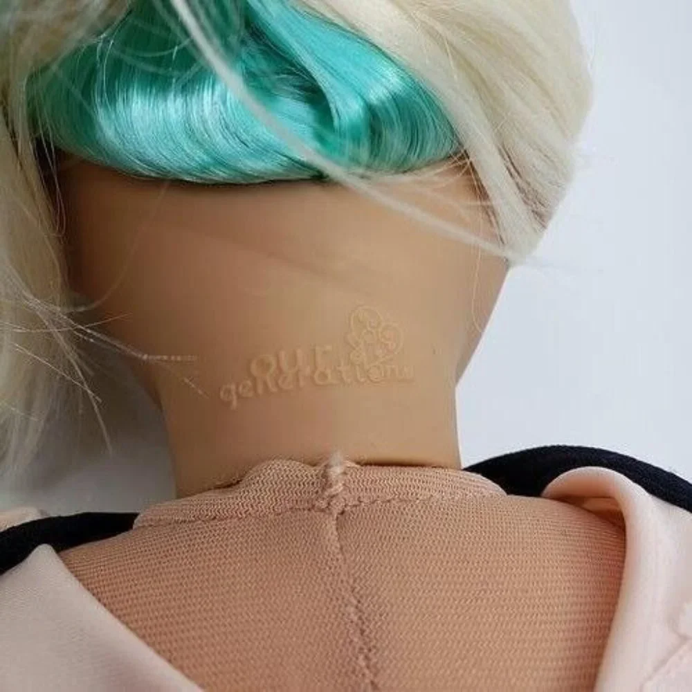 Our Generation Amya Deco Doll Blonde Green Hair Hazel Eyes Fashion Toy 18 in - Picture 6 of 12